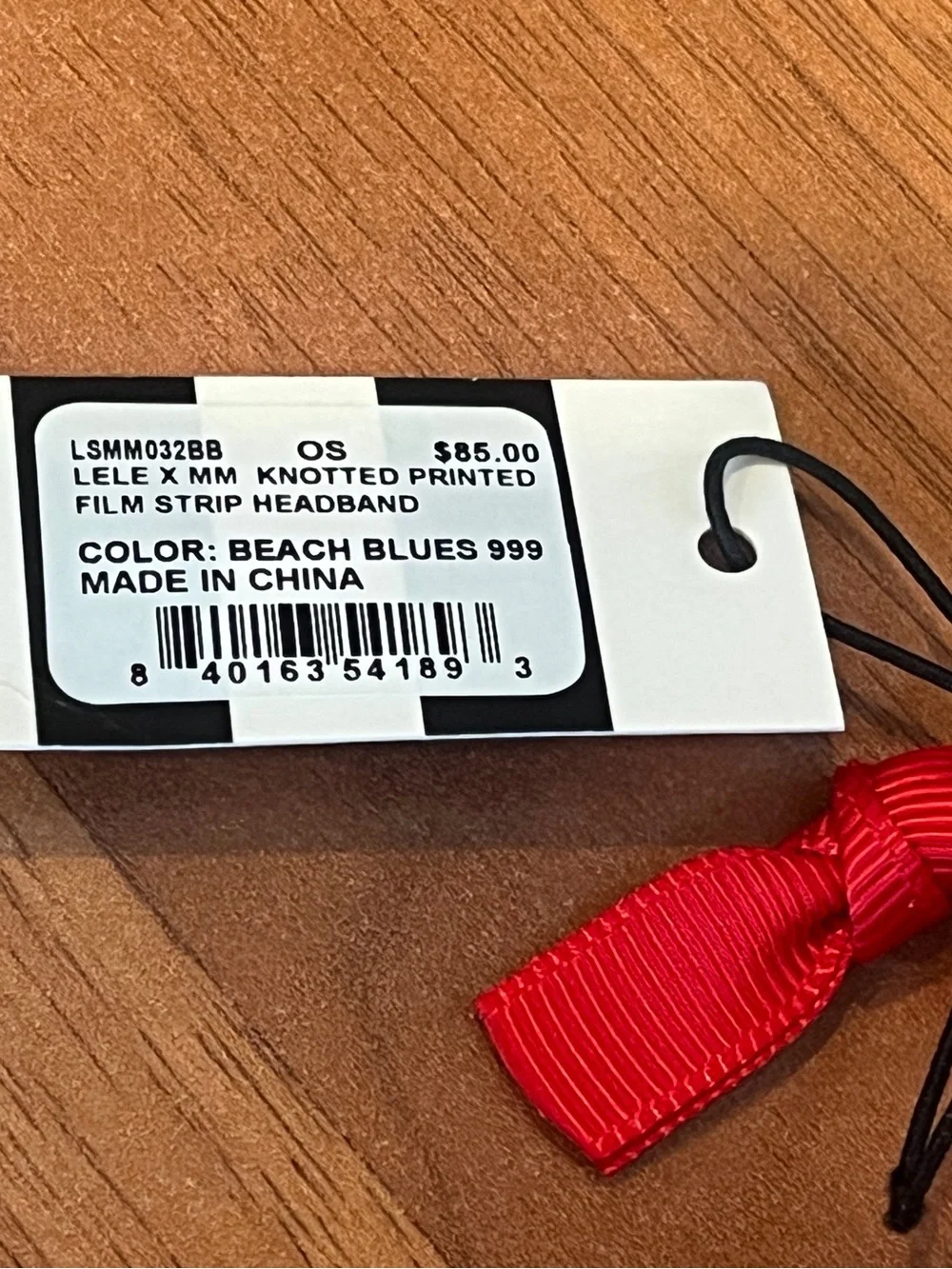 Lele Sadoughi Marilyn Monroe Beach BlueKnotted Printed Film Strip Headband NWT